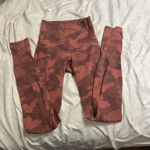 Lululemon align legging pink camouflage and size 2